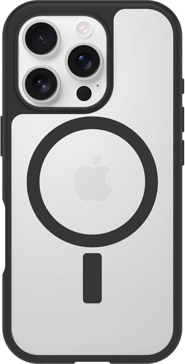Detalle de Coque OtterBox Sleek Series MagSafe pour iPhone 16 Pro, ultra-mince antichoc (transparente/noire)