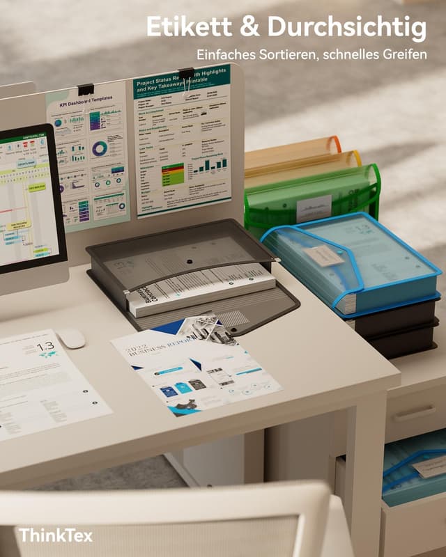 Thumbnail 4 de ThinkTex Dokumententasche A4 transparent 1000 Seiten