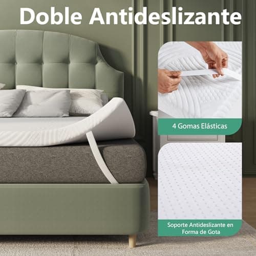 Thumbnail 8 de Novilla Sobrecolchón 135x190cm, Espuma Lavable y Transpirable