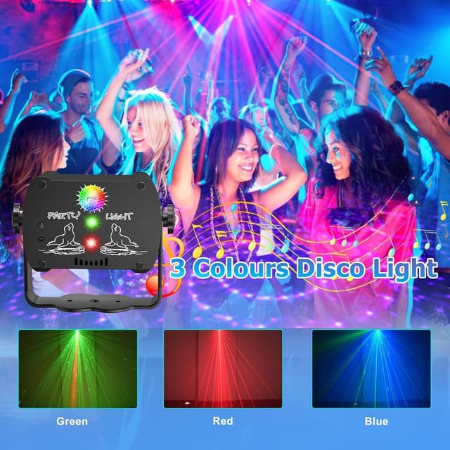 Detalle 2 de jagdag Luces Discoteca LED RGB 🎉