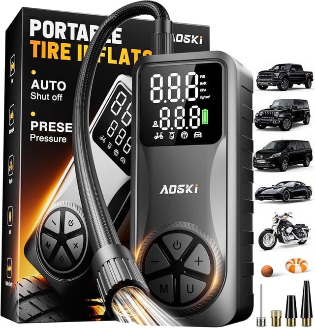 Detalle de AOSKI 150PSI Portable Air Compressor