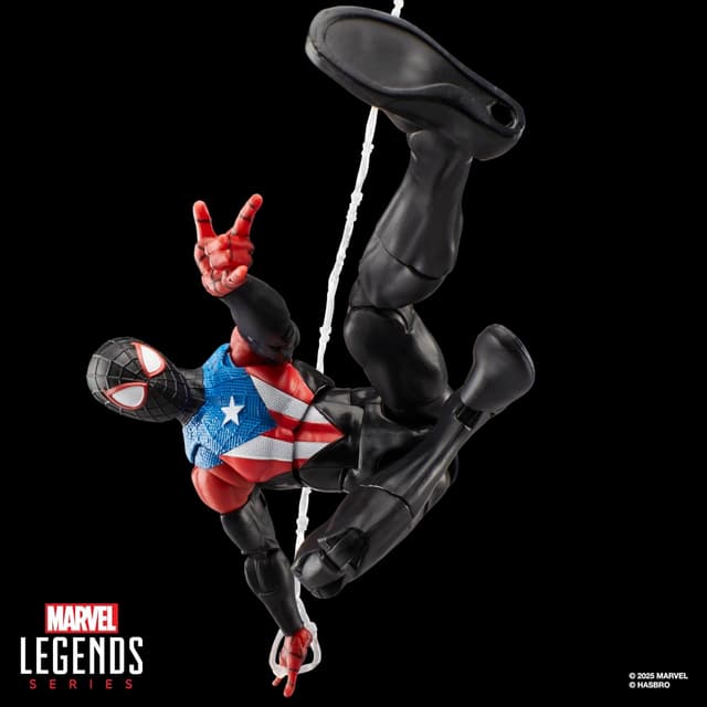 Detalle 2 de Marvel Legends Gamerverse Miles Morales im Boricua-Anzug – 15-cm Action-Figur mit Zubehör