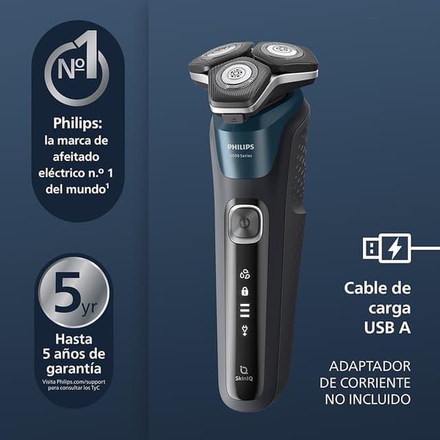 Thumbnail 1 de Philips Shaver serie 5000 Wet & Dry 💈 con SkinIQ y estuche