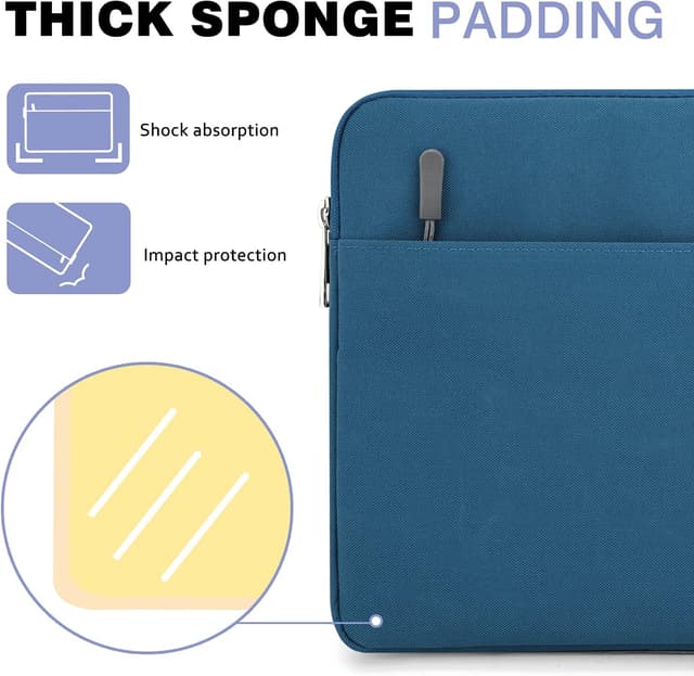 Detalle 2 de MoKo Housse de transport 9-11 pouces pour iPad Air/Pro et tablettes — sac avec fermeture éclair