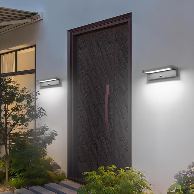 Thumbnail 6 de LED Wandlampe außen mit Bewegungsmelder – 36 W IP65, schwenkbares Panel (6500 K, 2800 lm), dunkelgrau