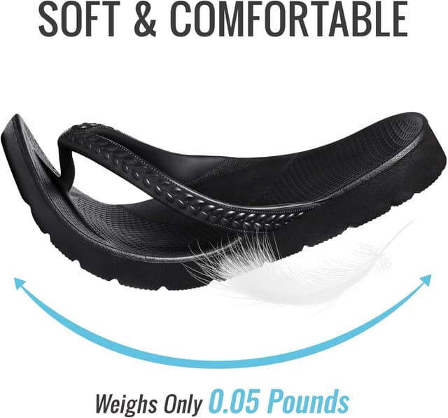 Detalle 2 de KIDMI Arch Support Flip Flops for Women with Built-In Orthotic Support