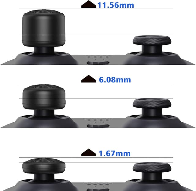 Thumbnail 6 de Ergonomic analog joystick caps 3 heights