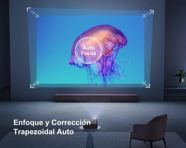 Detalle 2 de WiMiUS Proyector 4K: Cine en Casa con 28000 Lúmenes 🎥