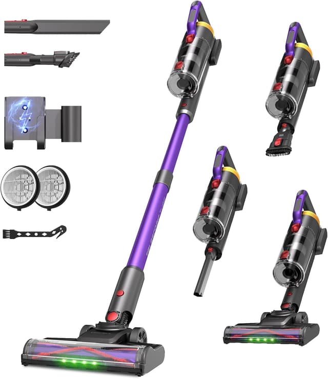 Detalle de UNINELL HOME UV2 cordless vacuum 48KPa
