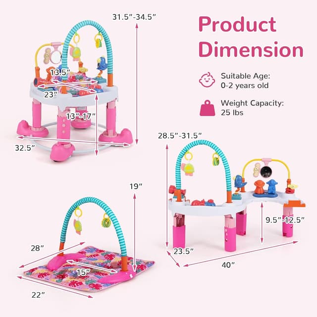 Thumbnail 6 de INFANS Baby Bouncer Activity Center 5-in-1