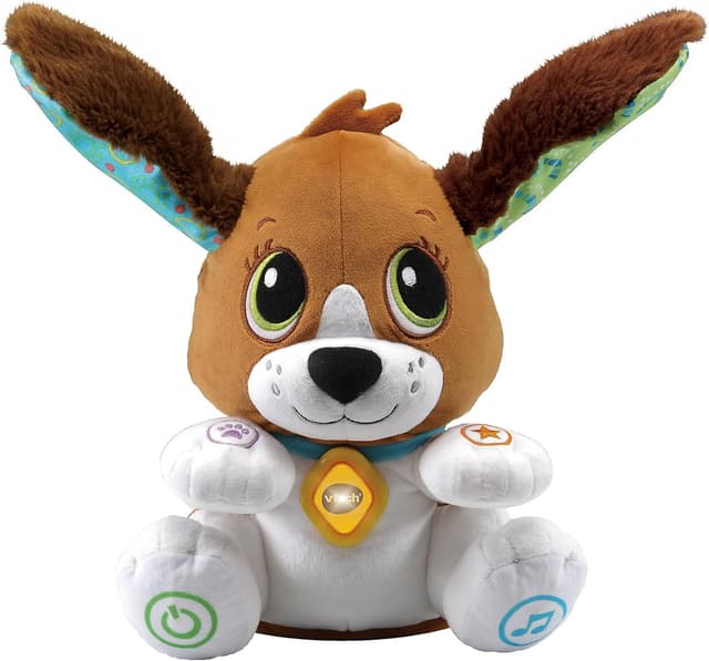 Detalle 2 de VTech Baby Sprich-mit-Mir-Hündchen – sprechendes Plüschtier mit wackelndem Kopf und Ohren, Lernspielzeug für 1–5 Jahre