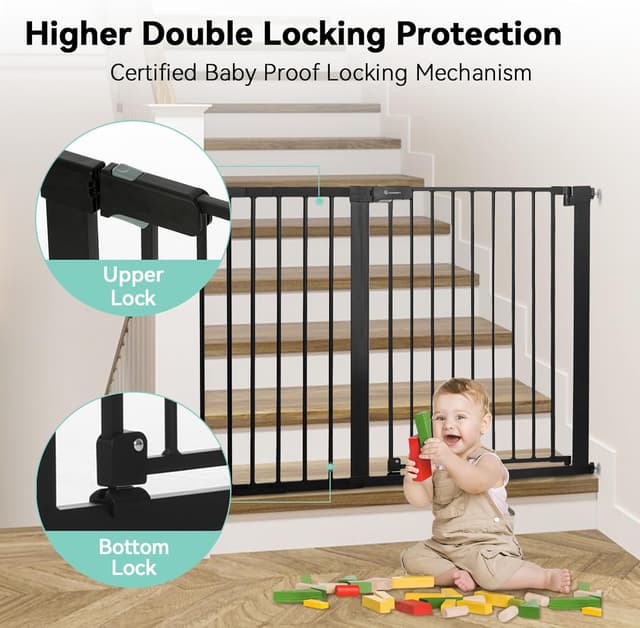 Thumbnail 2 de COMOMY 91.5cm Extra Tall Baby Gate for Stairs ๐ช
