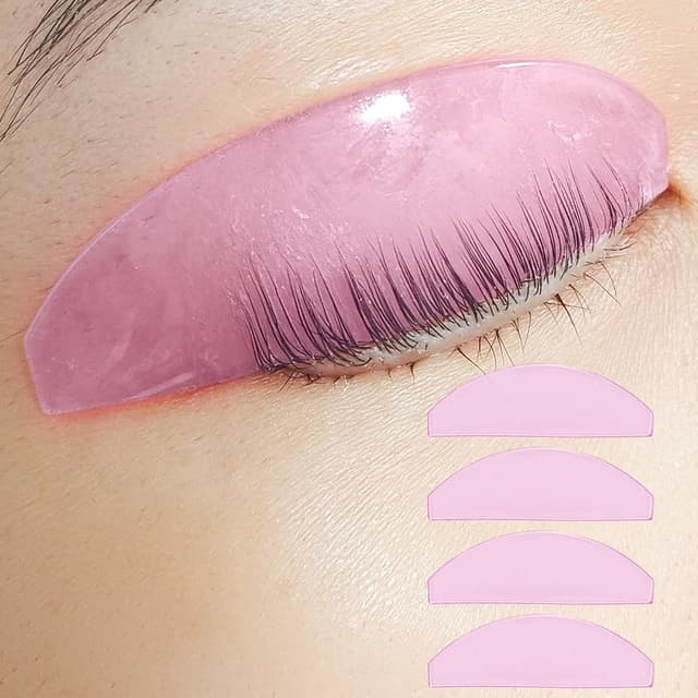 Detalle de Lomansa Lash Lift Shields – pads pour étape de perm n°1 (ultra fins, collants), rose
