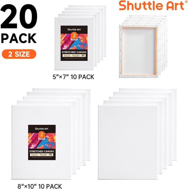 Detalle 2 de Shuttle Art Leinwand Set 20 Stück 13 x 18 cm