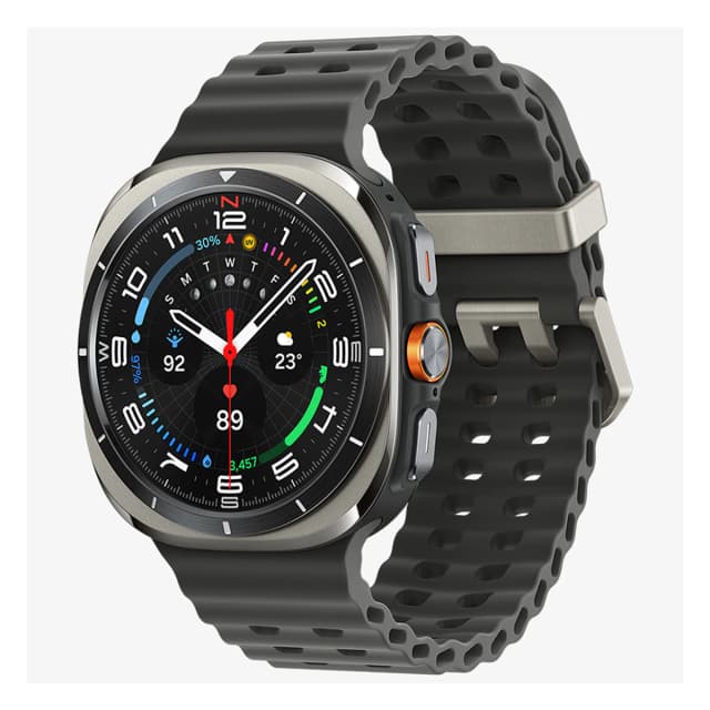 Detalle de Samsung Galaxy Watch Ultra 2025 smartwatch con batería 60 horas