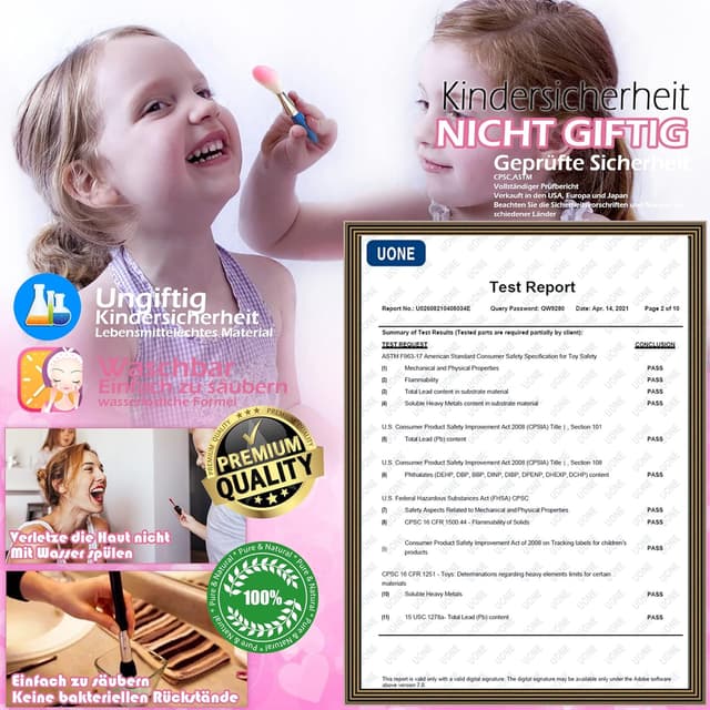 Detalle de EVACOK Kinderschminke Set 57-teilig