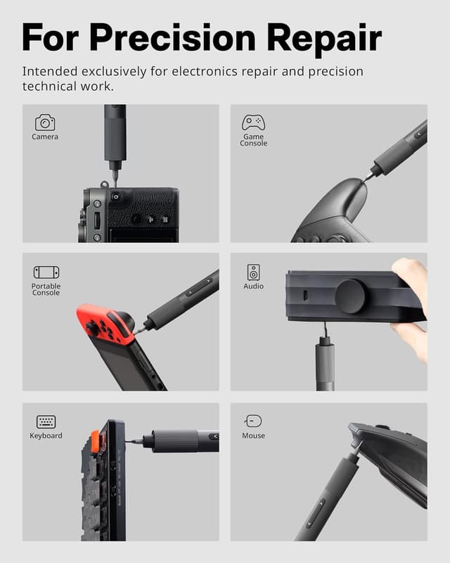 Thumbnail 2 de HOTO 25‑in‑1 Mini Electric Screwdriver 3.7V