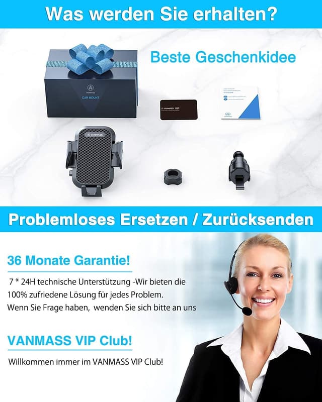 Thumbnail 6 de VANMASS 2026 Militärische Handyhalterung Auto