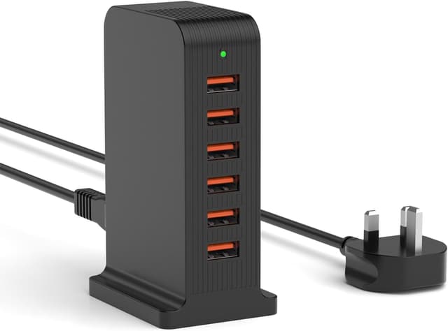 Detalle de Multi USB charger tower 50W, 6 ports