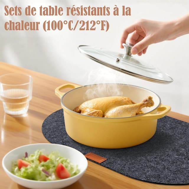 Thumbnail 1 de Sets Table Verre Lavables Rectangulaires 18 pièces