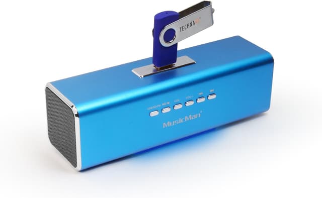 Thumbnail 5 de Musicman MA Soundstation tragbarer Lautsprecher (Stereo, FM-Radio, MP3, USB/AUX/MicroSD) – Schwarz