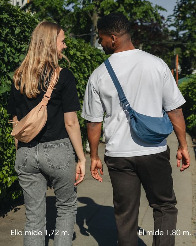 Detalle de LARKSON Solveig Small: Bolso Bandolera Mujer 🍑 con Compartimentos