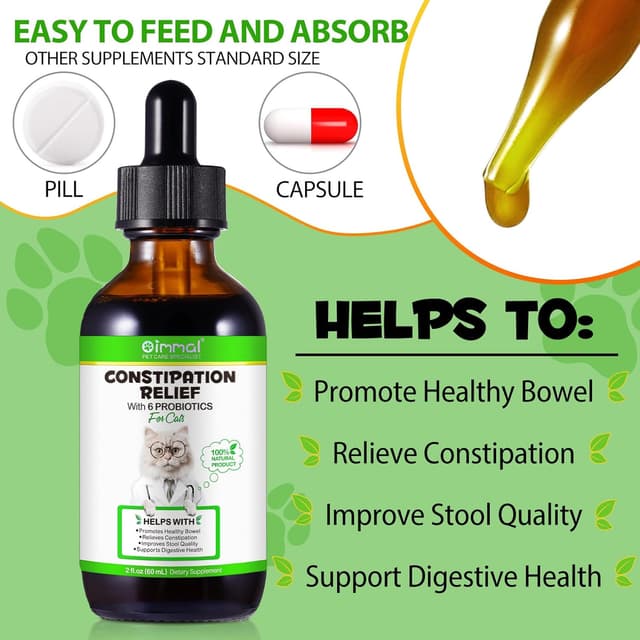 Thumbnail 6 de Onznoz Verstopfung Relief für Katzen mit Probiotika (60 ml) – sanfte Hilfe bei Verstopfung