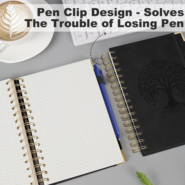 Detalle 1 de AOOSU Spiral Notebook A5 a griglia, 300 pagine