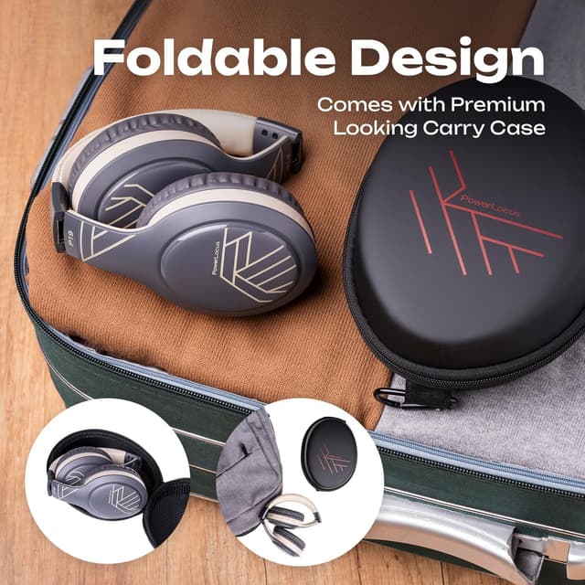 Thumbnail 6 de PowerLocus Bluetooth Headphones 60Hrs playtime