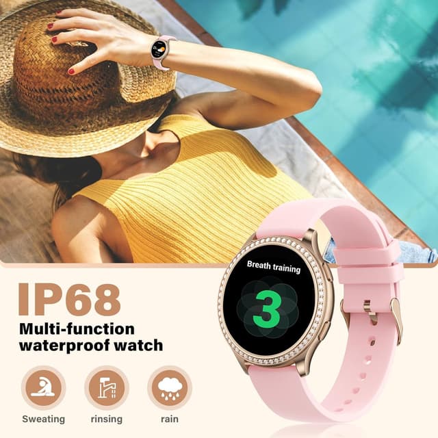 Thumbnail 6 de RifePhi 2025 Reloj Inteligente Mujer 🌸, 1,32", Luces y Salud