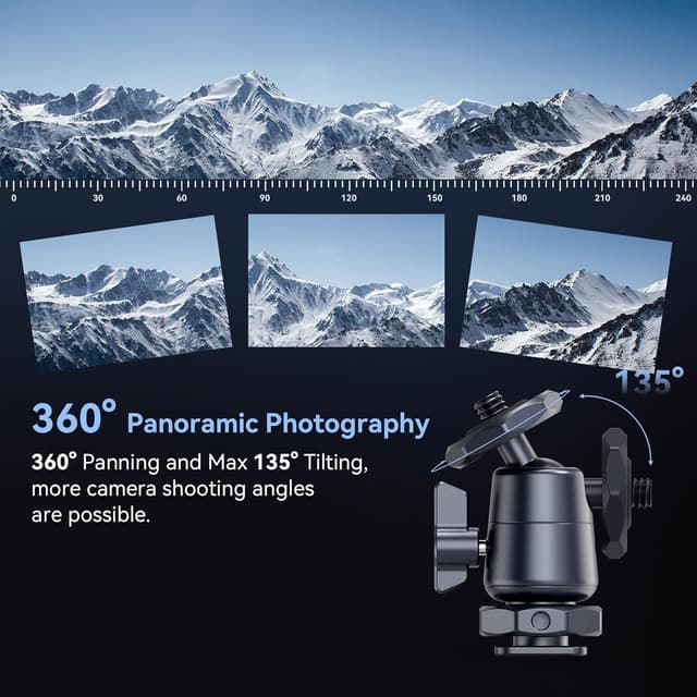 Thumbnail 4 de SmallRig mini Ball Head 2948B (2er-Pack) mit 1/4-Zoll-Schraube und abnehmbarer Kaltschuhhalterung