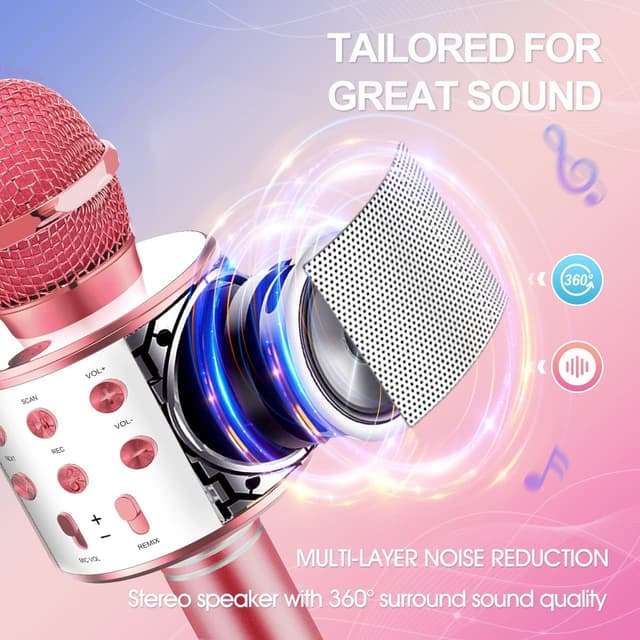 Thumbnail 1 de GeschenPark Microfono Karaoke Bluetooth per bambini 4‑12 anni 🎤