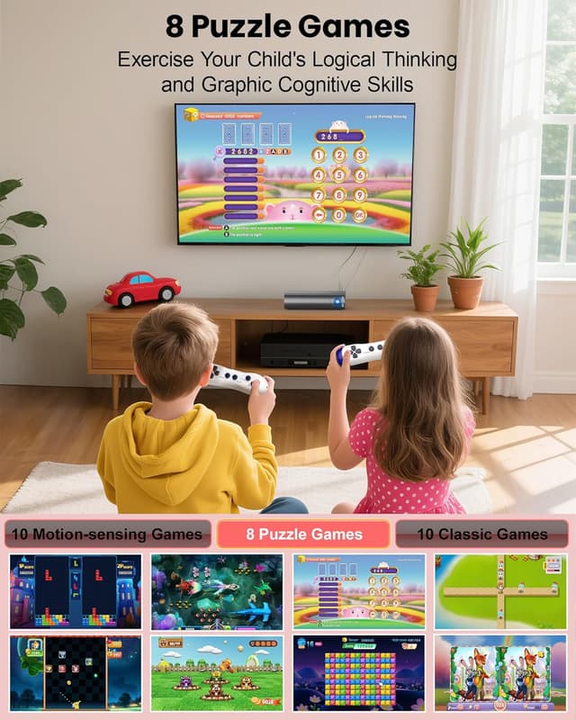 Thumbnail 1 de GREENTREEN AR Motion TV Game Console for Kids