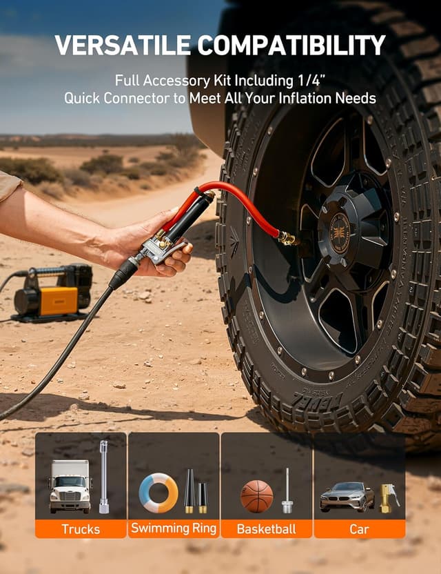 Detalle 2 de AstroAI T3 Tire Pressure Gauge 10-120 PSI