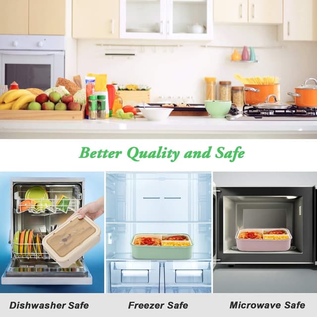 Thumbnail 4 de BIBURY Fiambrera Infantil con Compartimentos, a prueba de fugas 🥪