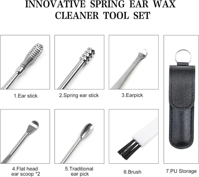 Thumbnail 3 de Vicloon Pulisci Orecchie 14 strumenti 👂