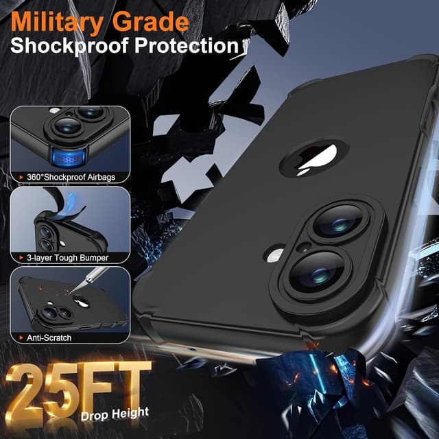 Detalle de iPhone 16 case 6.1 inch, 2 pack