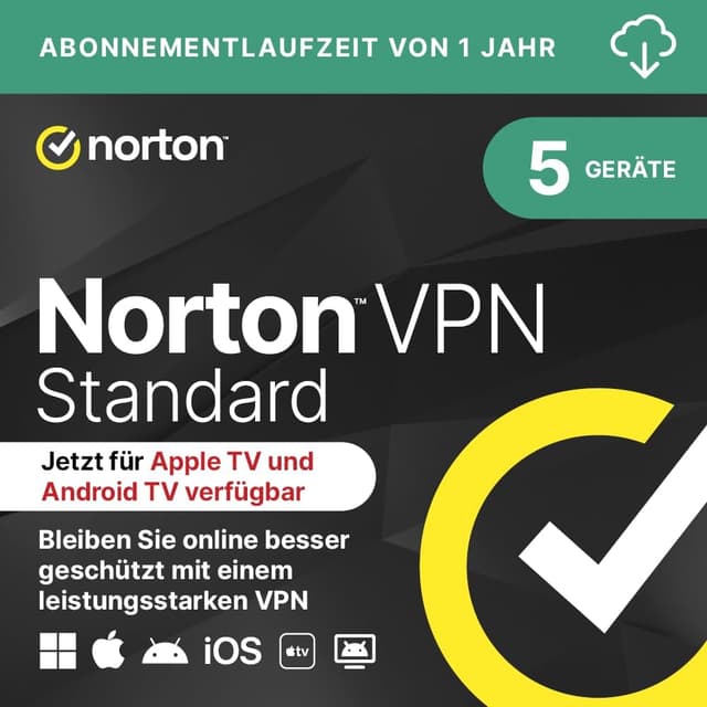 Detalle de Norton VPN Standard 5 Geräte 1 Jahr