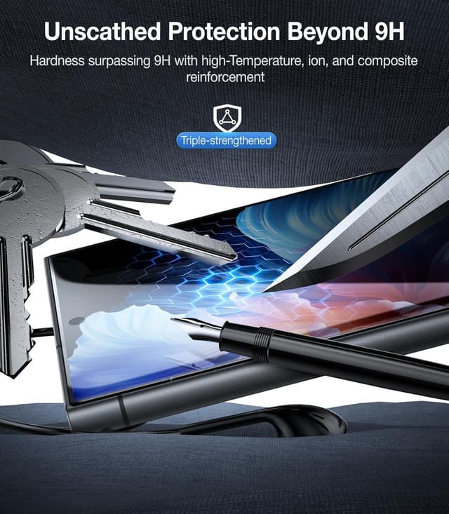 Detalle 2 de UltraGlass Unbreak Top 9H+ for Galaxy S24 Ultra