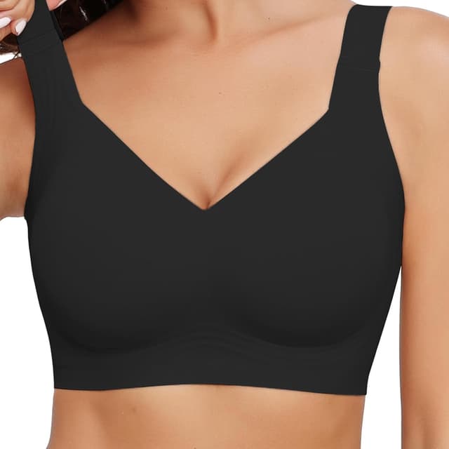 Detalle de Mivorica No Wired Seamless Wireless Full Coverage Support Bra for Women (jelly soft comfort)