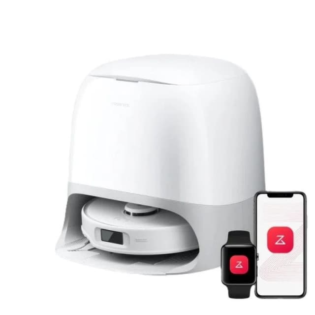 Detalle de Roborock Qrevo Curv S5X robot aspirador con AdaptiLift 18500 Pa