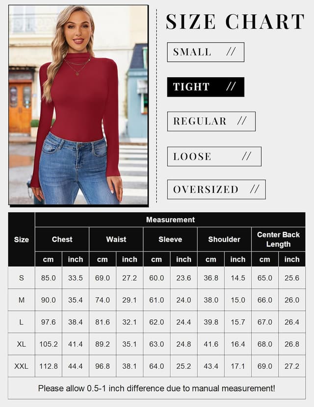 Detalle de Ekouaer Maglia termica donna a collo alto con manica lunga aderente, S-XXL