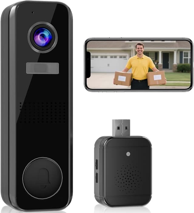 Detalle de Video Doorbell Camera Wireless with Ringer Chime 2K Door Bell