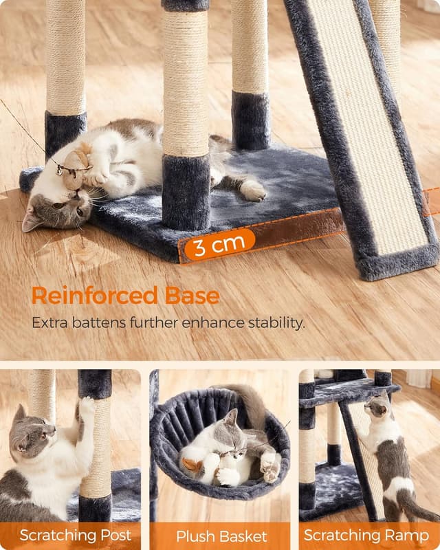 Thumbnail 5 de Feandrea PCT019G01 Arbre à chat XXL 168 cm