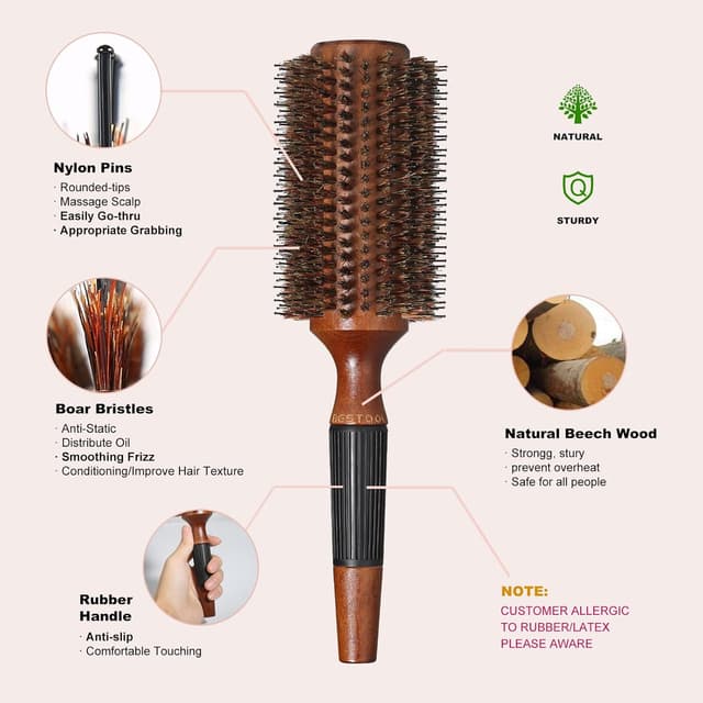 Detalle 2 de BESTOOL Brosse ronde 2.8 Inch 💇