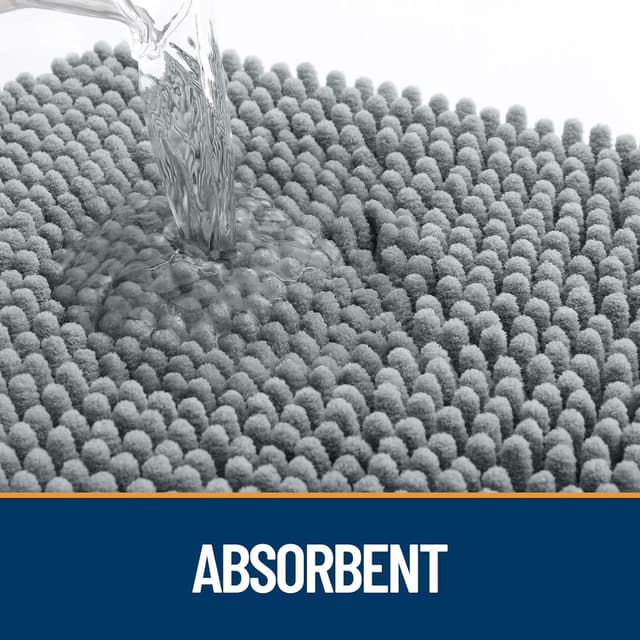 Detalle de OLANLY Dog Door Mat 30x20 Absorbent Mud Mat 🐾