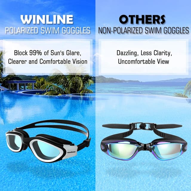 Detalle de Schwimmbrille für Erwachsene Jugendliche mit UV 180°