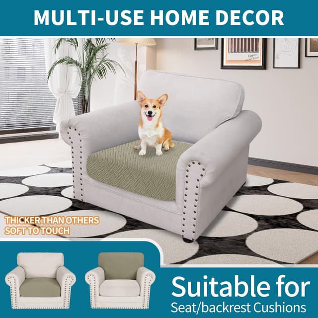 Detalle 2 de YSTELLAA copricuscino divano 1 posto cachi