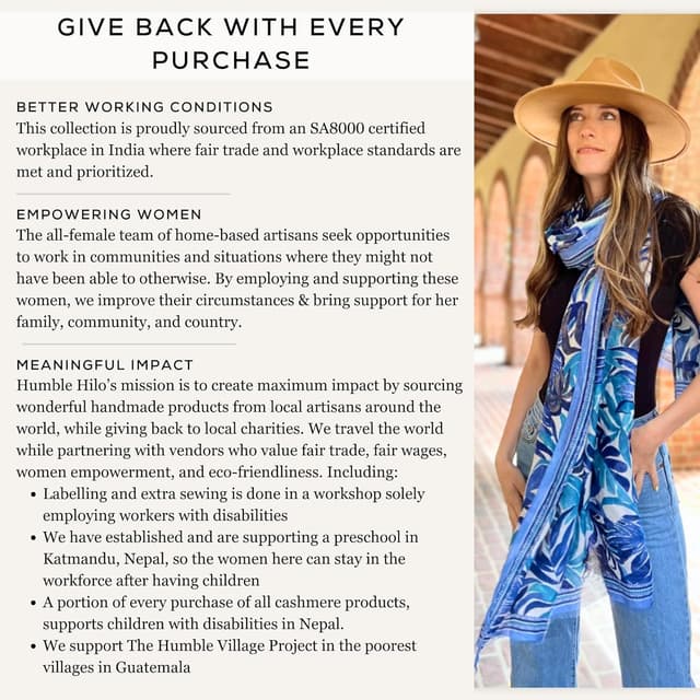 Thumbnail 4 de Humble Hilo Vector Art Fashion Scarf Lightweight wrap 🎀