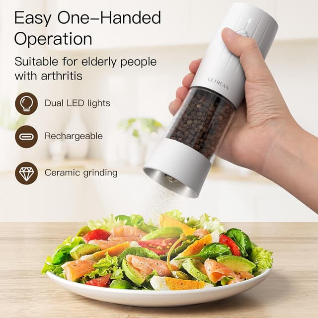 Thumbnail 1 de Ultrean Salt and Pepper Grinder Set 80ml ⚖